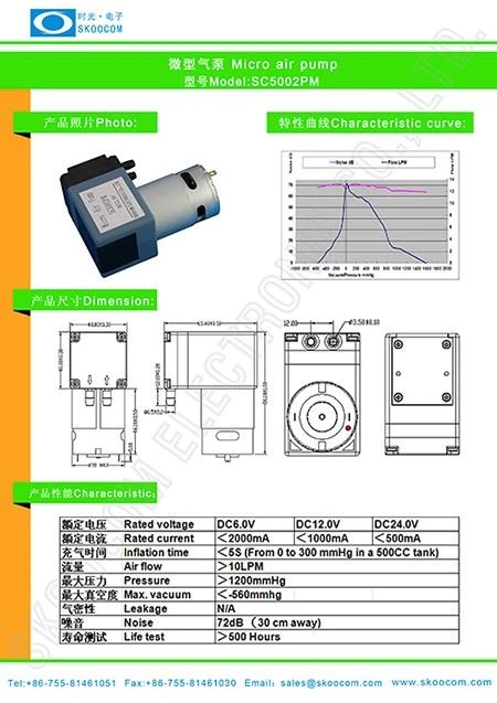 Micro Water Pump Sc3721pw Price